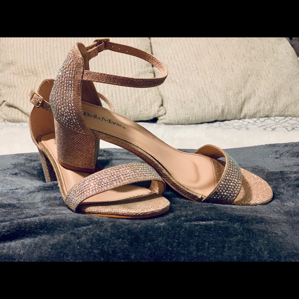 Bella Marie sparkly block heels